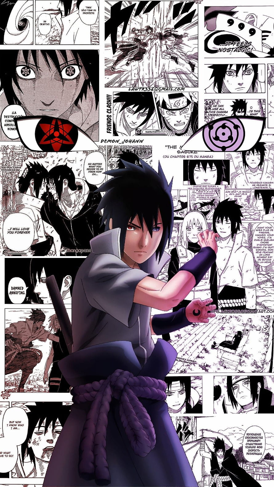 Sasuke Uchiha Anime Character Art With Manga Panels Background, Sasuke uchiha. Sasuke uchiha, naruto shippuden, Sasuke uchiha sakura haruno, Sasuke Manga HD phone wallpaper