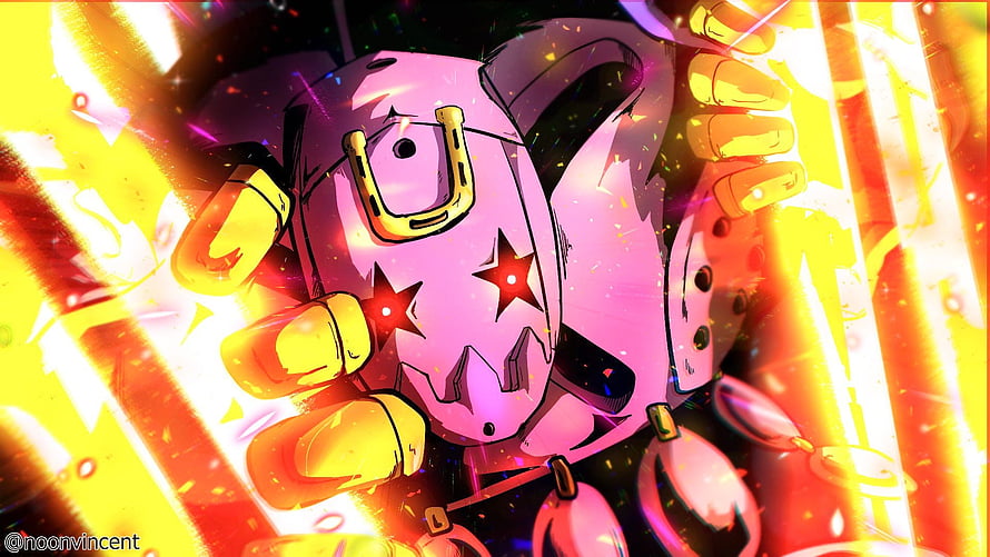 Momo Yaoyorozu from My Hero Academia in vibrant pink and yellow anime art style HD wallpaper