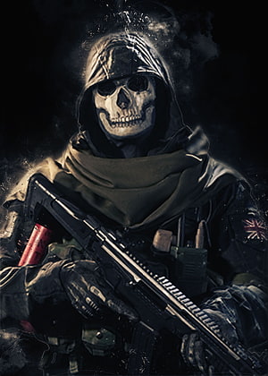 Grim Reaper Soldier With Assault Rifle And Tactical Gear HD phone wallpaper