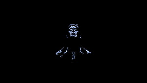 Geometric Low Poly Frankenstein Monster Portrait on Black Background HD wallpaper
