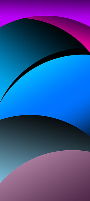 Abstract Gradient Waves Wallpaper With Purple Blue And Black Curves HD phone wallpaper