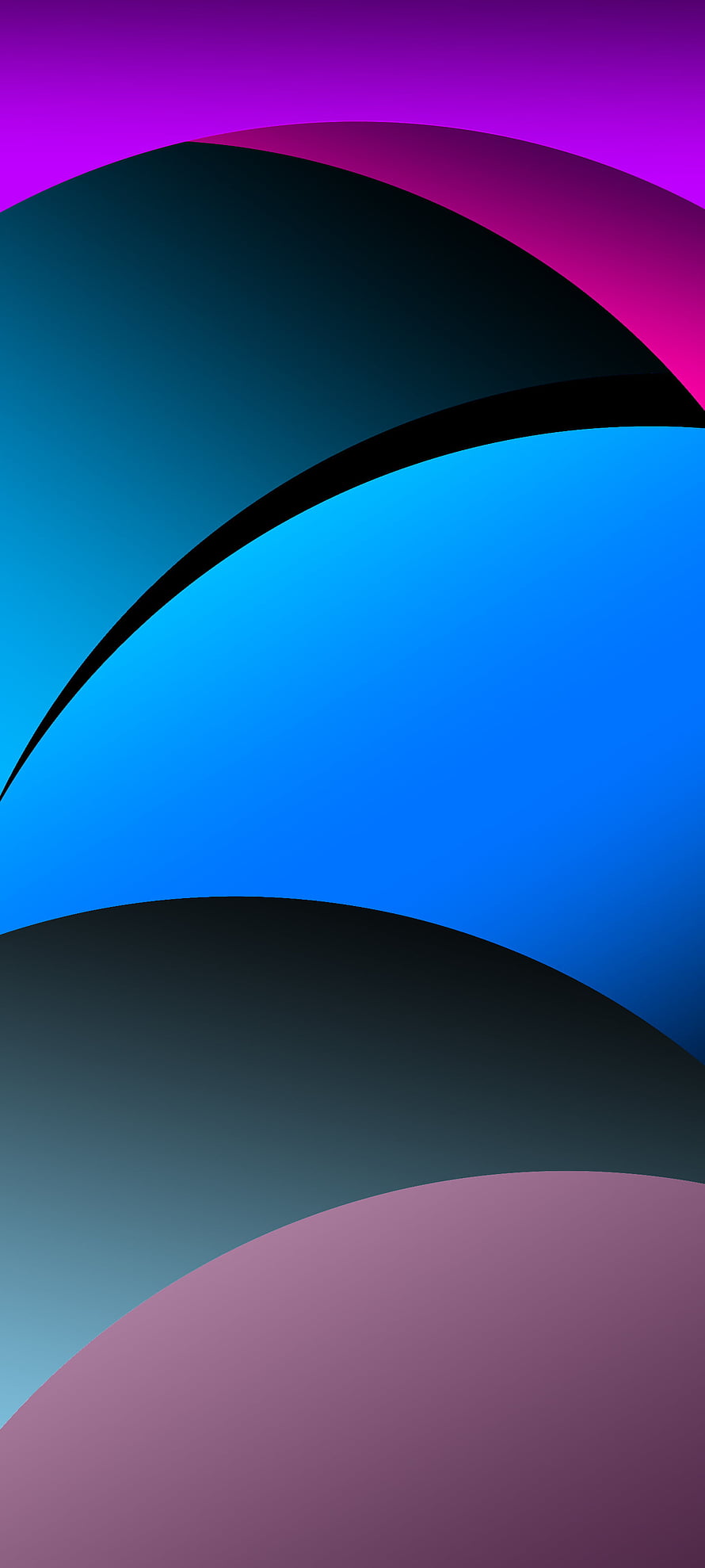 Abstract Gradient Waves Wallpaper With Purple Blue And Black Curves HD phone wallpaper