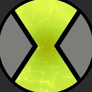 Ben 10 Omniverse Omnitrix Symbol with Glowing Green and Grey Design HD phone wallpaper