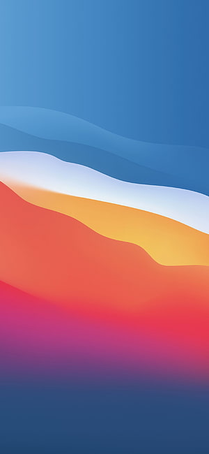 Abstract Colorful Gradient Waves Wallpaper With Blue Orange And Pink Hues HD phone wallpaper