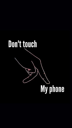 Minimalist Line Art Hand Gesture Quote Wallpaper HD phone wallpaper