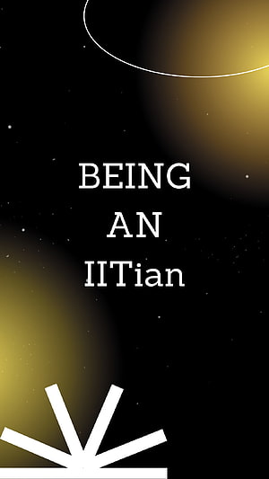 Being An IITian Minimalist Black And Gold Typography Mobile Wallpaper HD phone wallpaper