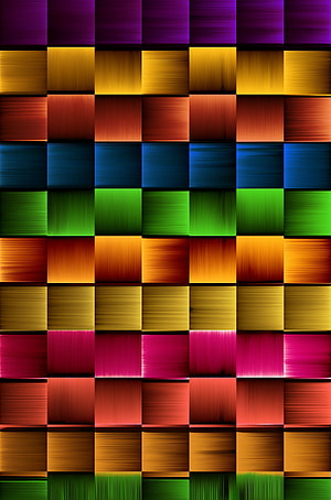Abstract Colorful Grid Pattern With Brushed Texture And Vibrant Gradient Squares HD phone wallpaper