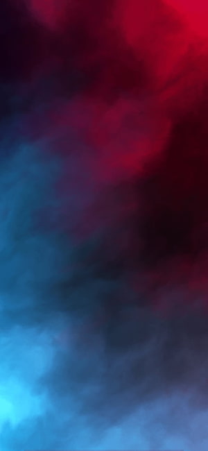 Abstract Red and Blue Smoke Clouds on Dark Background HD phone wallpaper