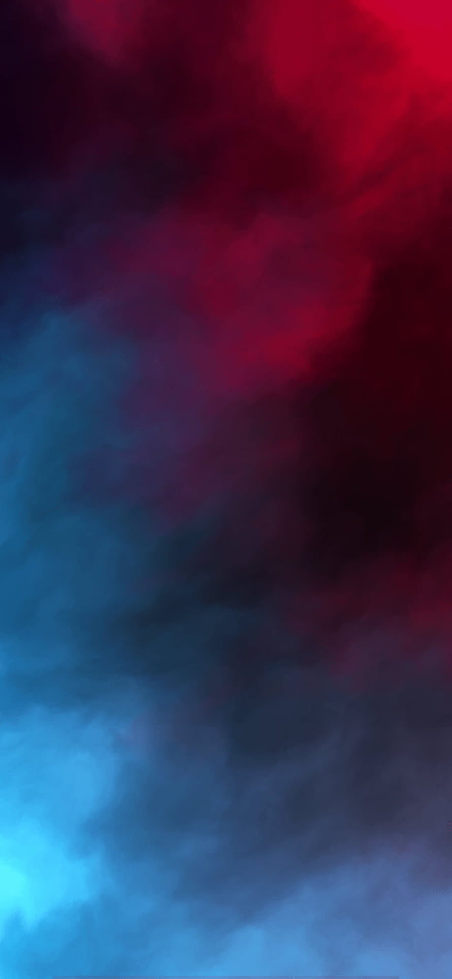 Abstract Red and Blue Smoke Clouds on Dark Background HD phone wallpaper