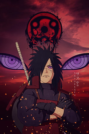 Sasuke Uchiha Sharingan Anime Wallpaper HD phone wallpaper