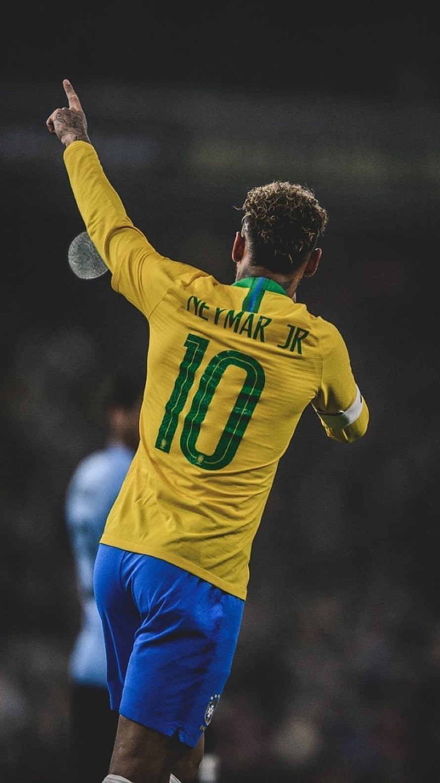 Neymar Jr Brazil National Team Soccer Player Number 10 Yellow Jersey HD phone wallpaper