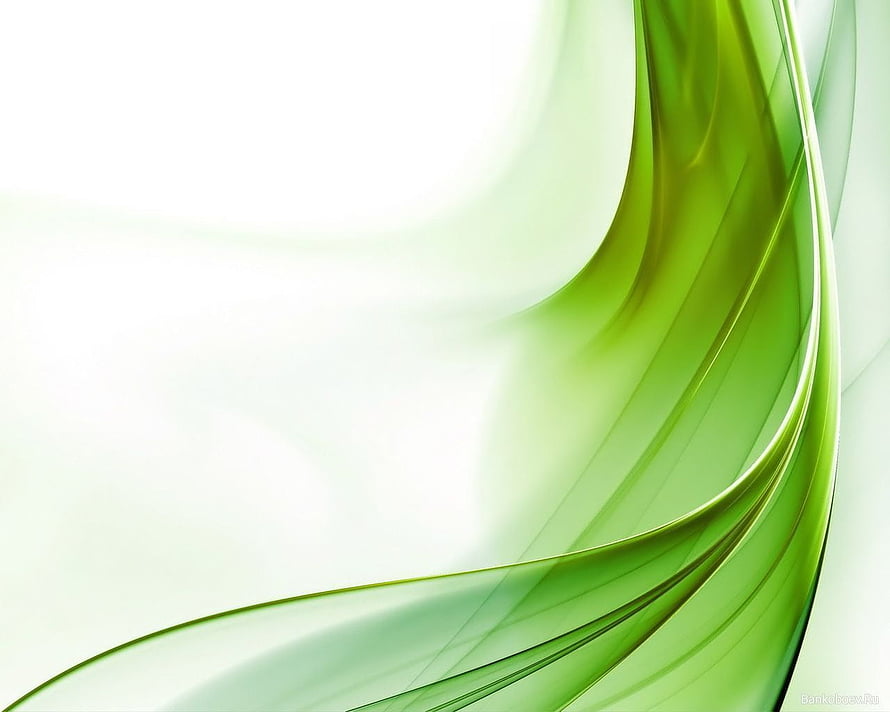 Abstract Green Swirls on White Background HD wallpaper