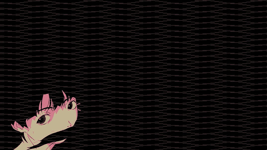 Serial Experiments Lain Anime Character Portrait on Dark Textured Background HD wallpaper