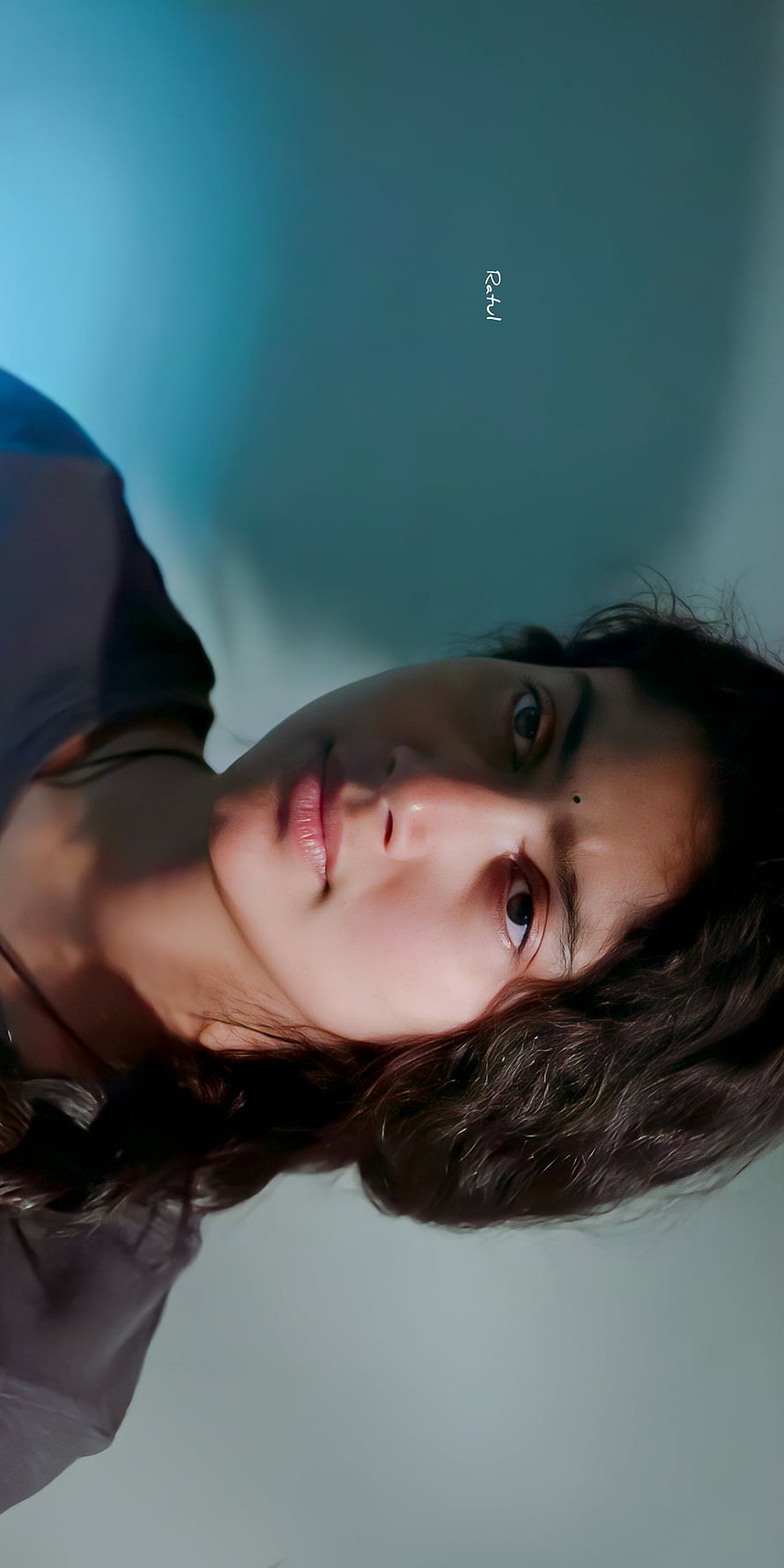 Sai Pallavi Portrait with Soft Blue Background and Natural Lighting HD phone wallpaper