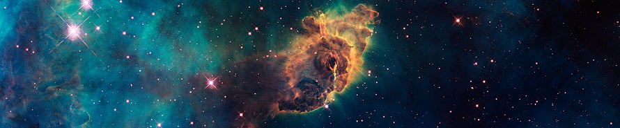 Vibrant Deep Space Nebula with Glowing Stars and Cosmic Gas Clouds HD wallpaper