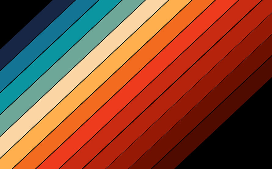 Abstract Diagonal Color Gradient Stripes Wallpaper HD wallpaper