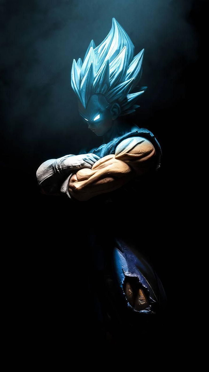 Vegeta Super Saiyan Blue Dragon Ball Z Anime Character Dark Wallpaper HD phone wallpaper