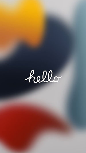 Hello Text on Blurred Abstract Colorful Background Wallpaper HD phone wallpaper