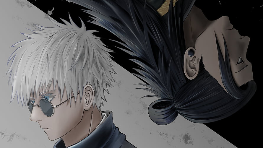 Satoru Gojo and Suguru Geto Jujutsu Kaisen Anime Character Portrait Wallpaper HD wallpaper