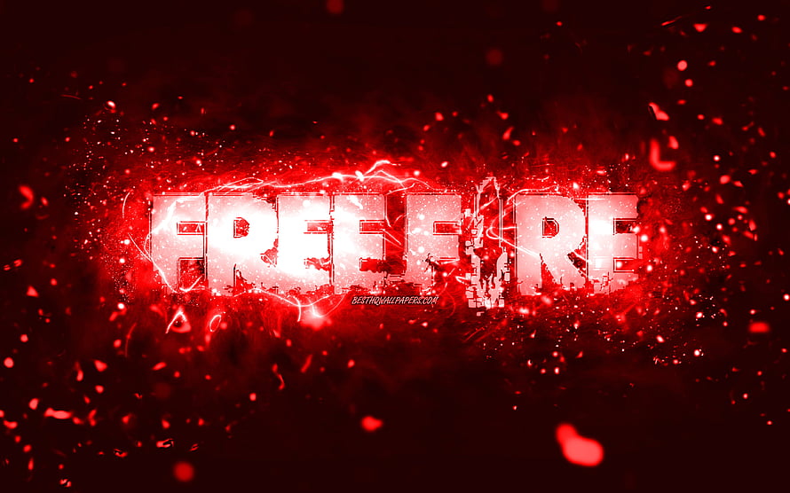 Red Glowing Fire Text With Sparks And Embers On Dark Background HD wallpaper