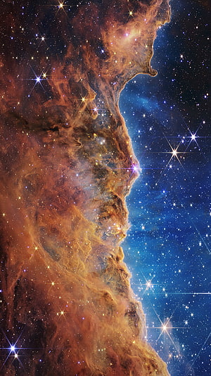 James Webb Space Telescope Nebula and Star Field Deep Space Photography HD phone wallpaper