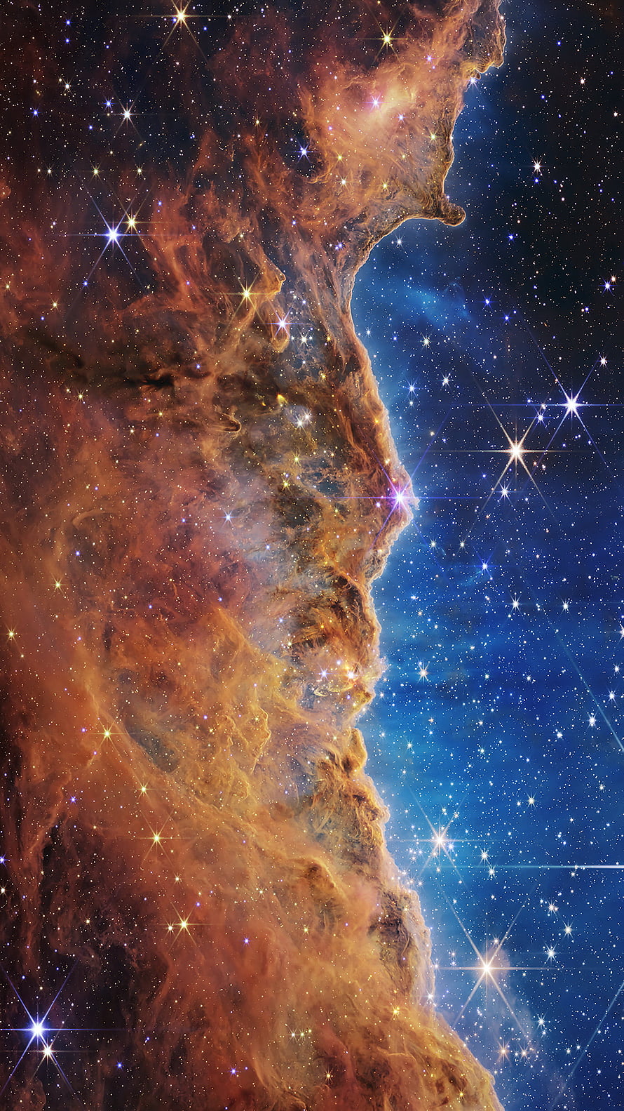 James Webb Space Telescope Nebula and Star Field Deep Space Photography HD phone wallpaper