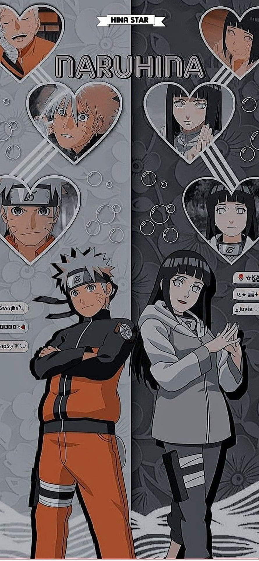 Naruto Uzumaki and Hinata Hyuga Naruhina Anime Couple Wallpaper HD phone wallpaper
