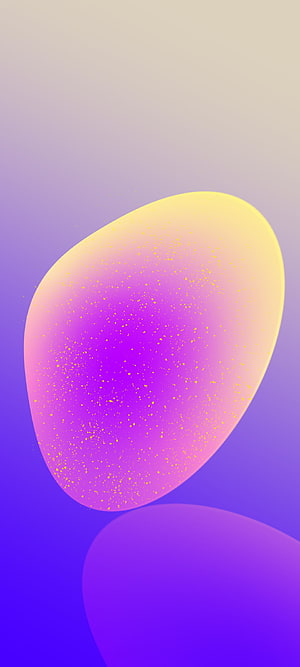 Abstract Gradient Wallpaper With Glowing Yellow And Purple Organic Shapes HD phone wallpaper