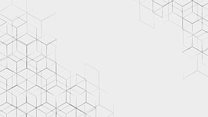 Minimalist White Isometric Cube Pattern with Geometric Wireframe Design HD wallpaper