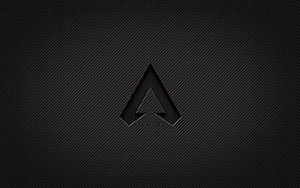 Apex Legends Carbon Fiber Logo on Dark Textured Background HD wallpaper