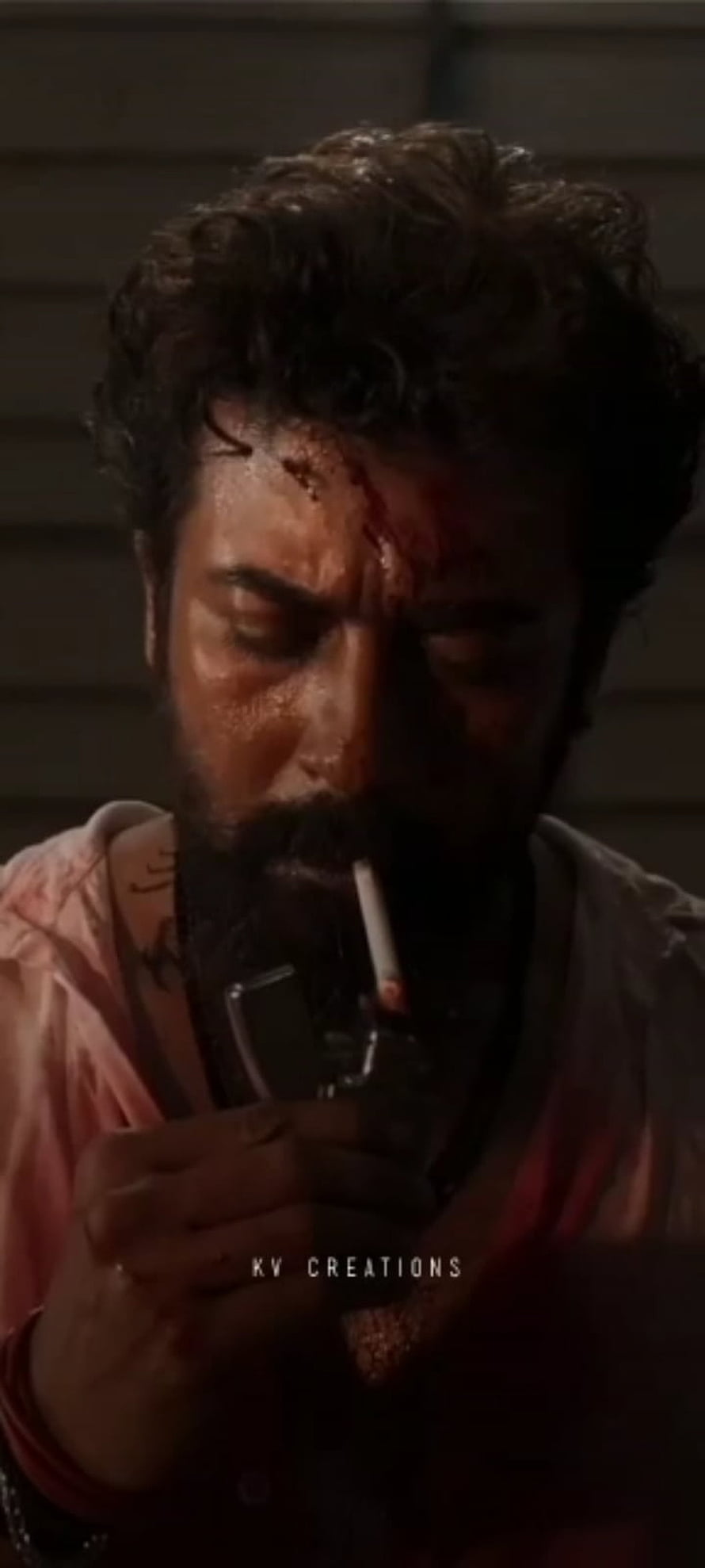 Intense Portrait of a Bloodied Man Smoking a Cigarette with a Lighter, Rolex Vikram suriya, mass_, sur_ya3 HD phone wallpaper
