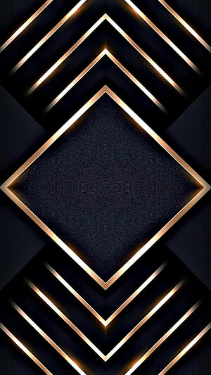 Luxurious Black and Gold Geometric Diamond Pattern Wallpaper HD phone wallpaper