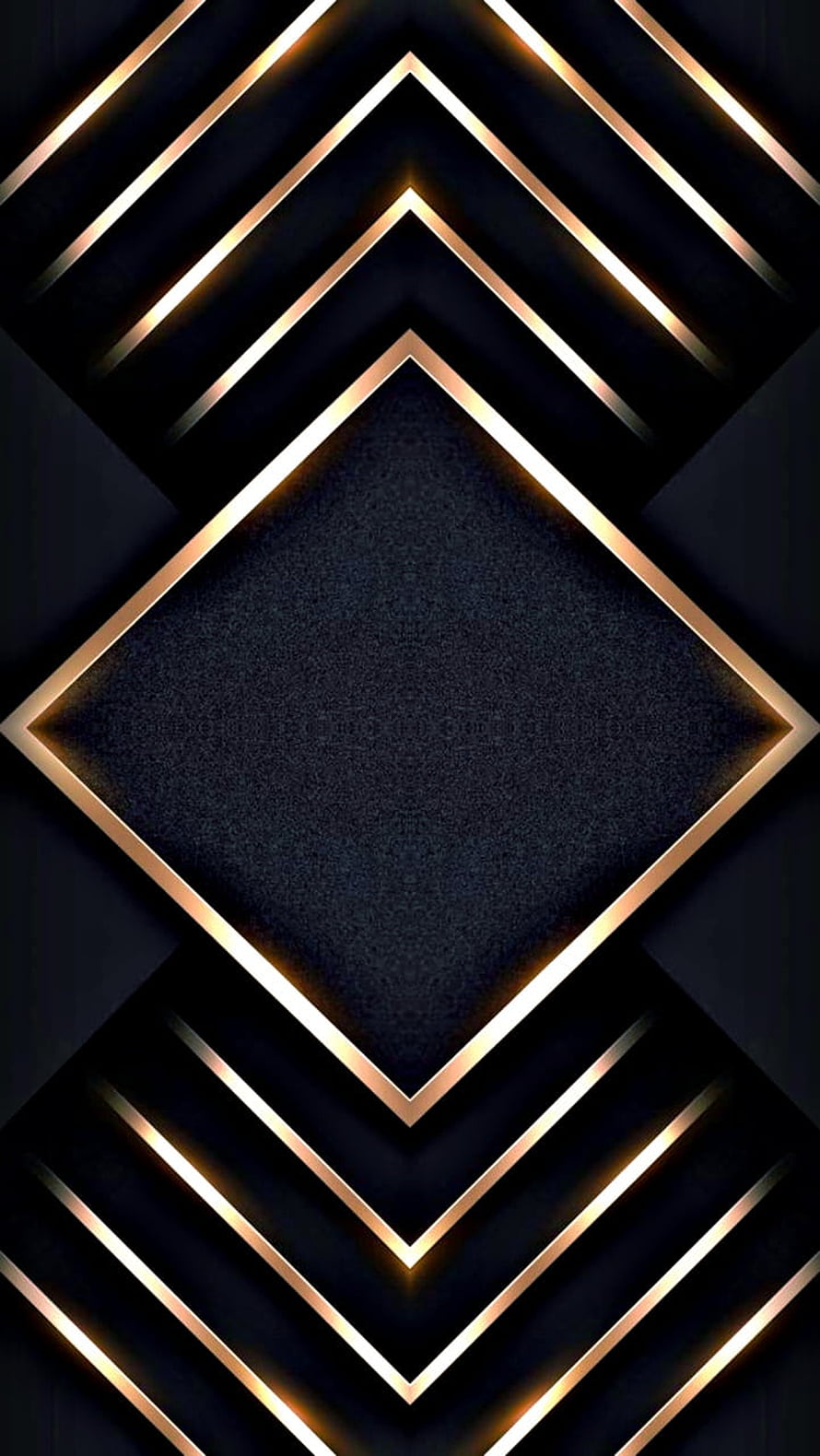 Luxurious Black and Gold Geometric Diamond Pattern Wallpaper HD phone wallpaper