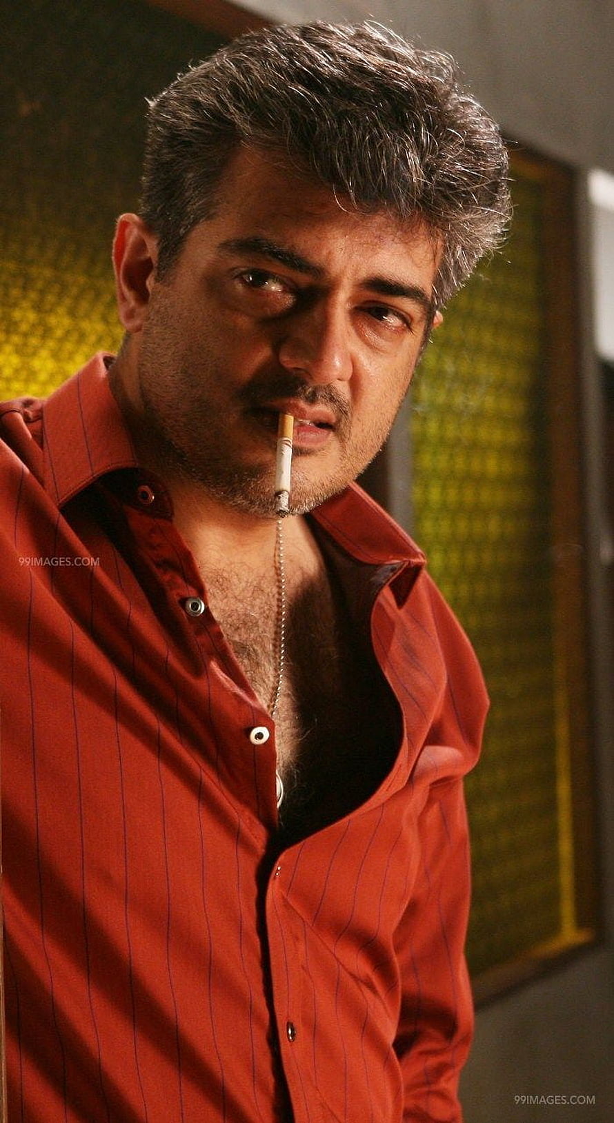 Man in Red Shirt Smoking Cigarette with Intense Gaze, Thala Ajith Birtay &, Ajith Kumar HD phone wallpaper