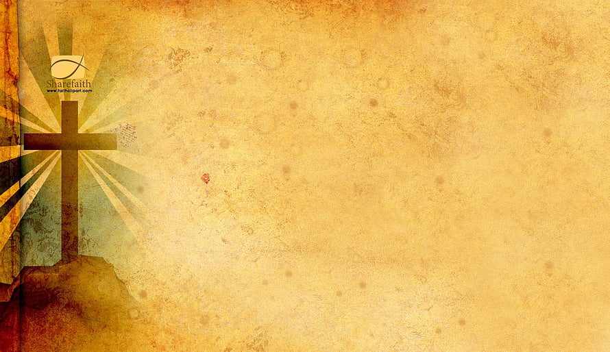 Vintage Christian Cross With Radiant Light On Textured Gold Background HD wallpaper