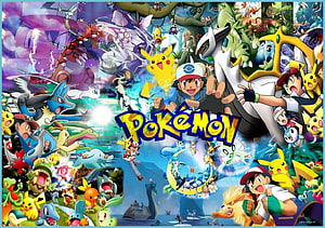 Pokemon Anime Wallpapers - Ash Ketchum, Pikachu, and Legendary Pokemon Collection HD wallpaper