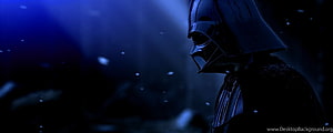 Darth Vader in Snowy Night Scene from Star Wars HD wallpaper