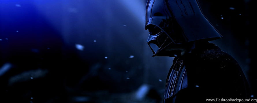 Darth Vader in Snowy Night Scene from Star Wars HD wallpaper