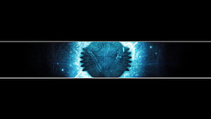 Futuristic Blue Digital Gear Technology Abstract Wallpaper HD wallpaper