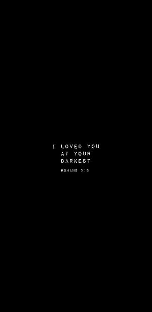 Minimalist Black Background With White Romans 5:8 Bible Verse Quote, Bible Verse, Bible Verse Aesthetic HD phone wallpaper