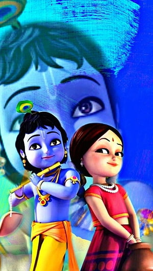 Little Krishna and Yashoda 3D Animation Wallpaper HD phone wallpaper