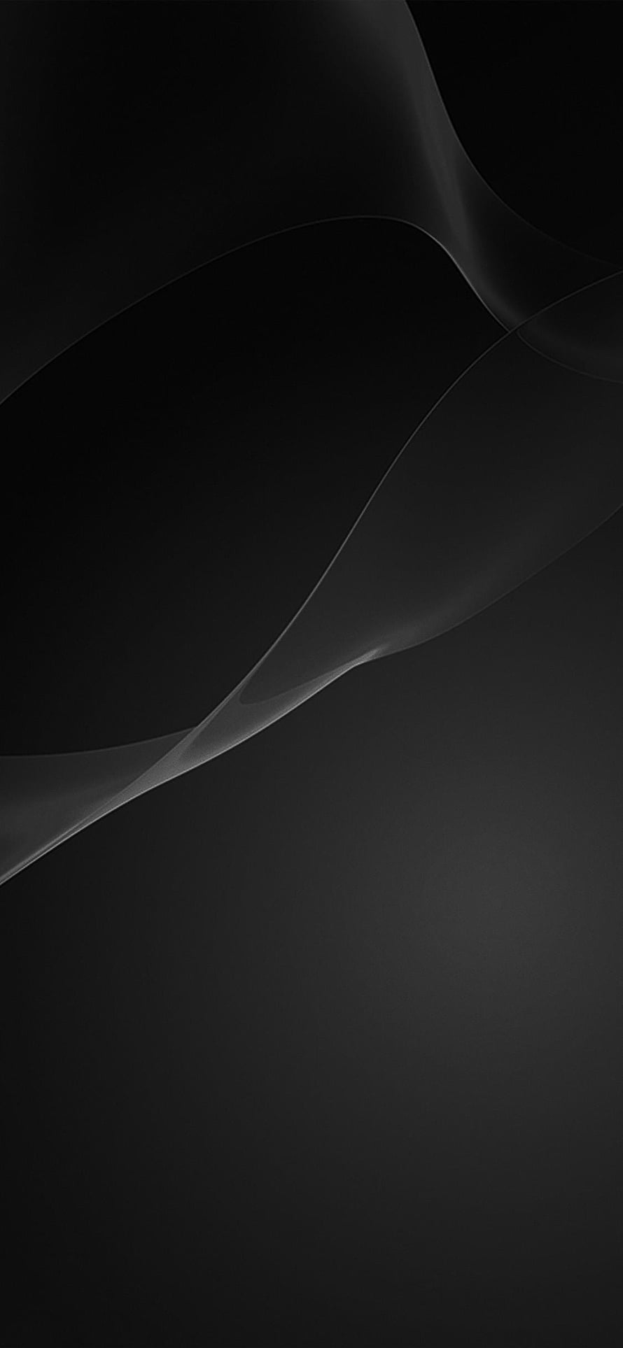 Abstract Dark Gray Wavy Lines Minimalist Background HD phone wallpaper