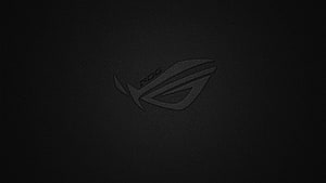 Minimalist ASUS ROG Eye Logo on Dark Matte Background HD wallpaper