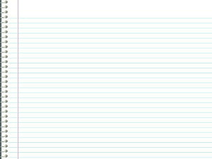 Clean spiral notebook page with light blue horizontal lines and a red margin on a white background HD wallpaper