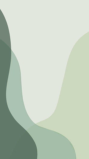 Sage Green Abstract Minimalist Wallpaper with Soft Organic Curves and Layered Shapes HD phone wallpaper