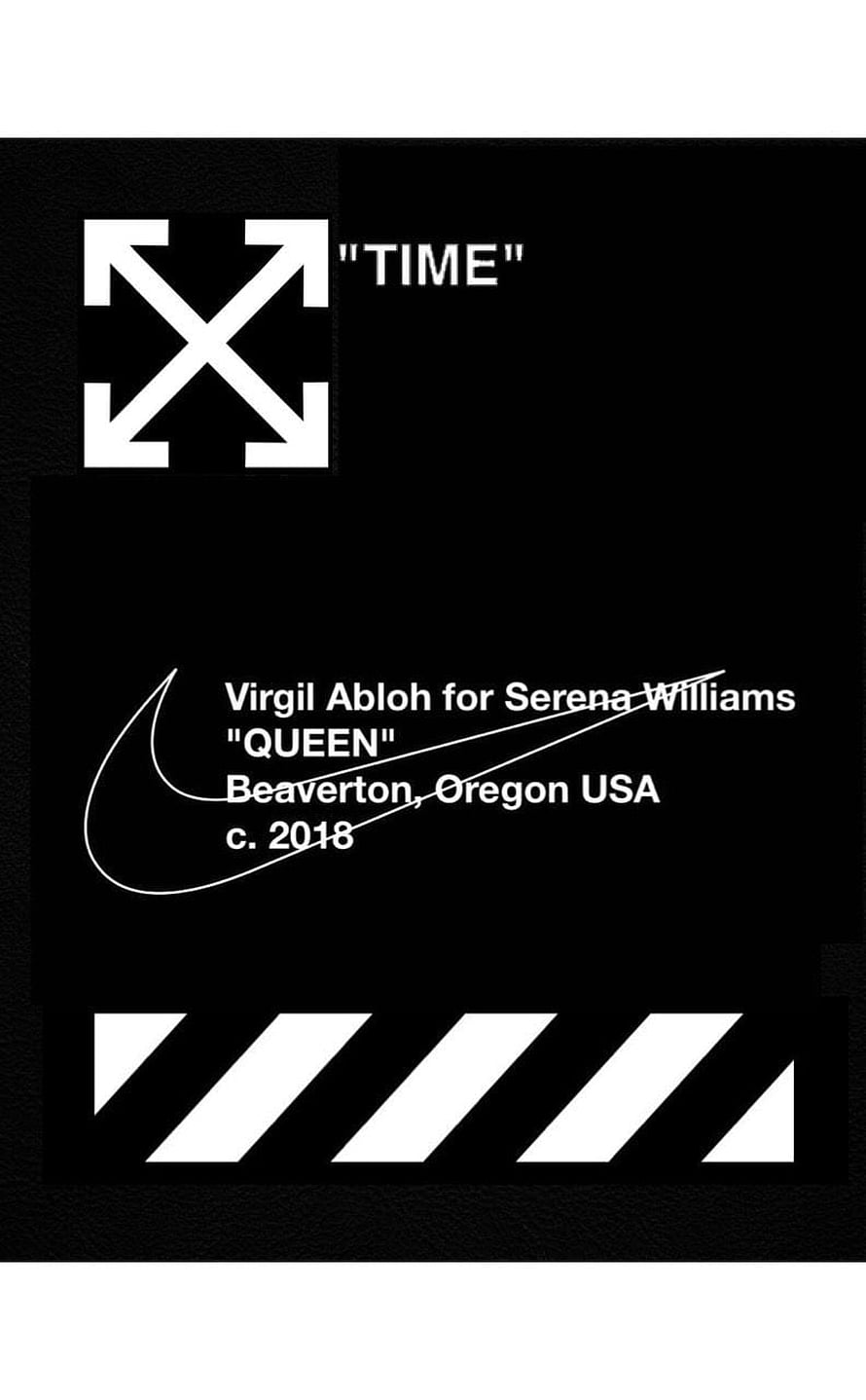 Virgil Abloh Nike Serena Williams Queen Collection Graphic Design HD phone wallpaper