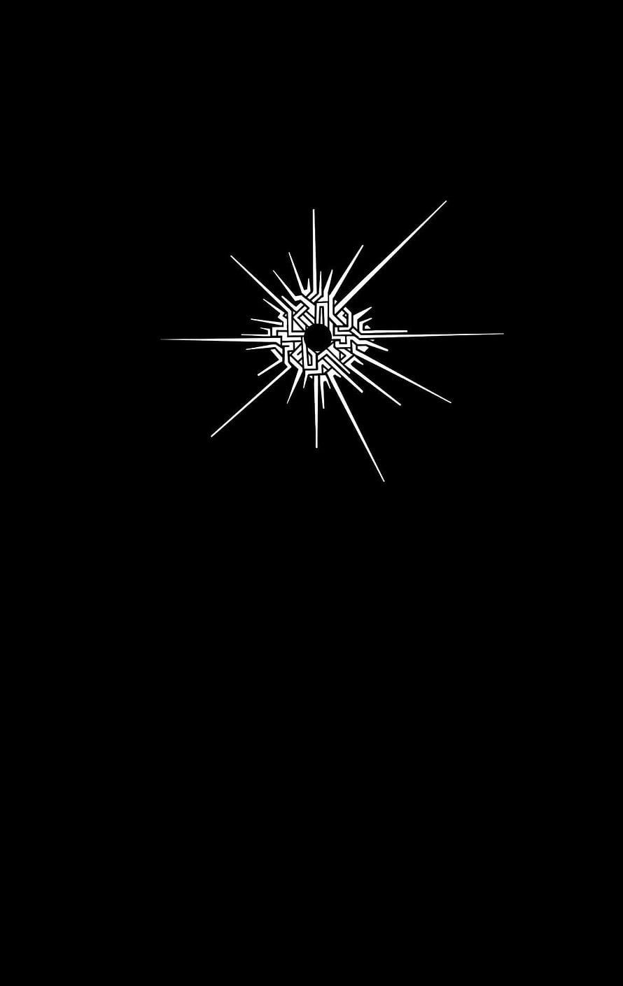 The Eye of the Universe from Outer Wilds Minimalist Line Art on Black Background HD phone wallpaper