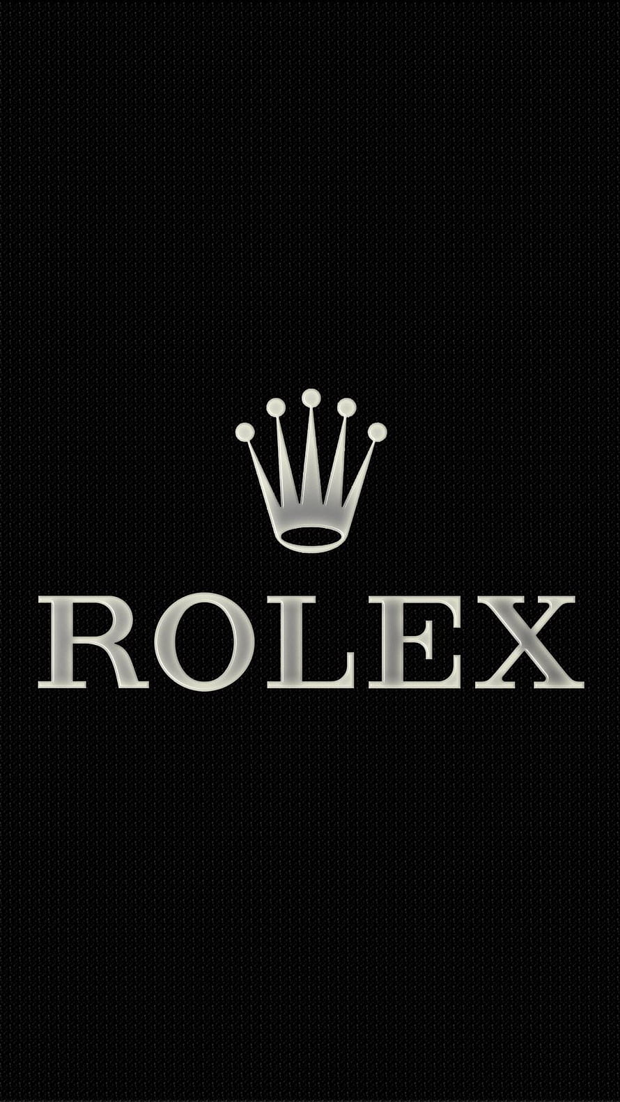 Rolex Crown Logo on Black Textured Background Minimalist Luxury Watch Brand Emblem HD phone wallpaper