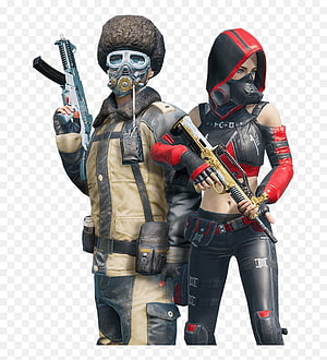 PUBG Mobile Characters with Tactical Gear and Weapons HD phone wallpaper
