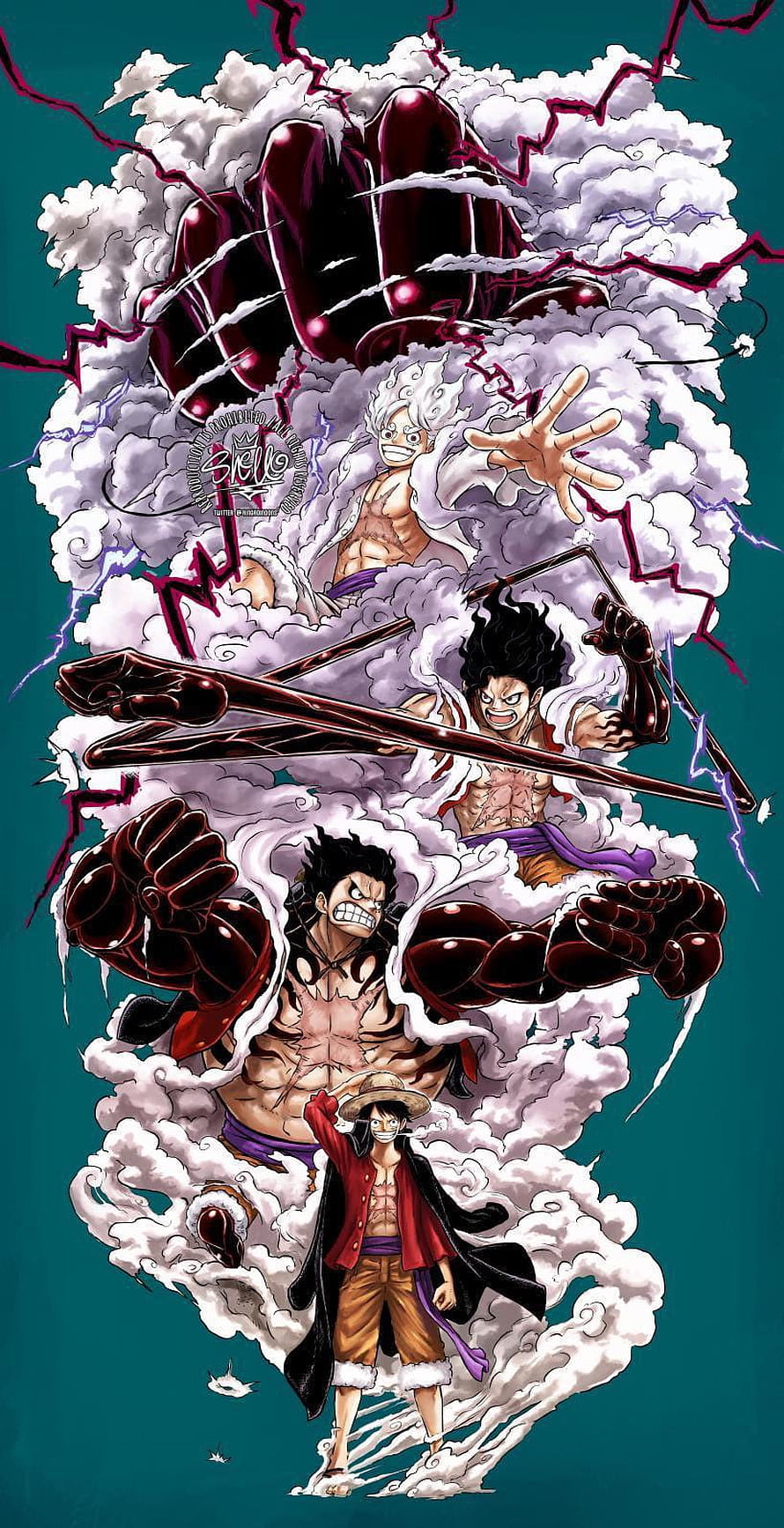 Monkey D. Luffy Gear 5 Awakening One Piece Anime Wallpaper HD phone wallpaper